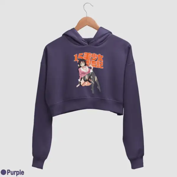 15 Bishoujo Hyouryuuki Women's Crop Hoodie