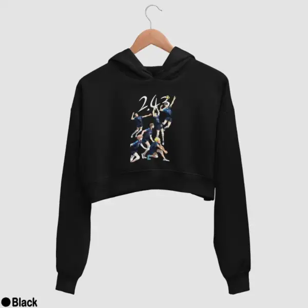 2.43 Seiin Koukou Danshi Volley Bu Women's Crop Hoodie - Image 2