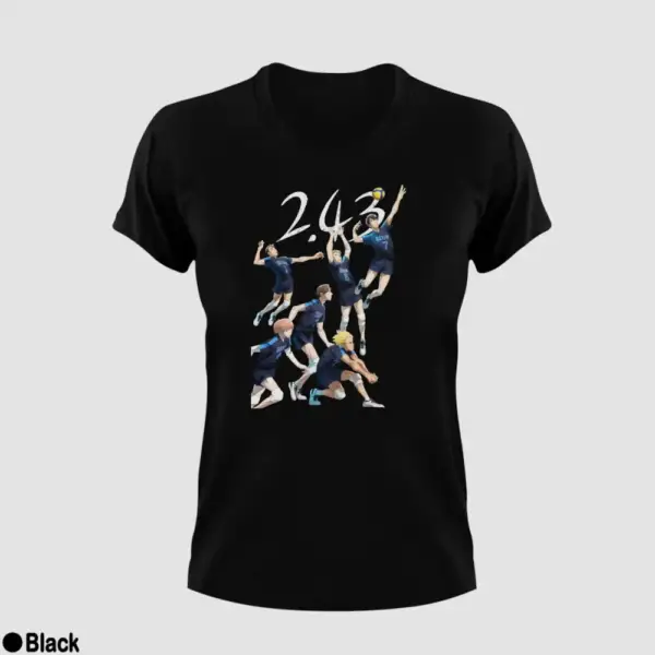 2.43 Seiin Koukou Danshi Volley Bu Women's Yellow T-Shirt - Image 2