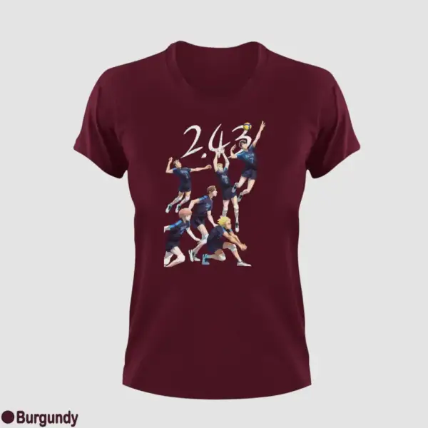2.43 Seiin Koukou Danshi Volley Bu Women's Yellow T-Shirt - Image 4