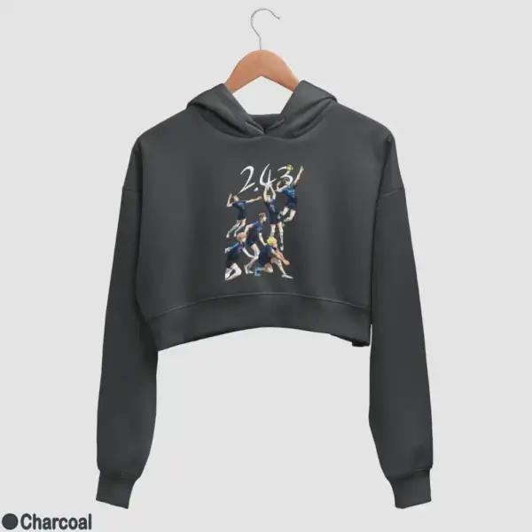 2.43 Seiin Koukou Danshi Volley Bu Women's Crop Hoodie - Image 6