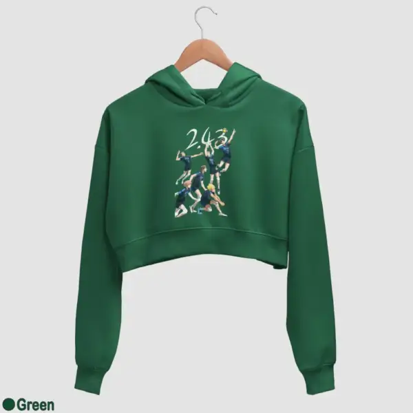 2.43 Seiin Koukou Danshi Volley Bu Women's Crop Hoodie - Image 7