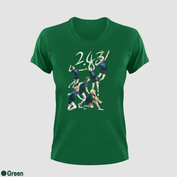 2.43 Seiin Koukou Danshi Volley Bu Women's Yellow T-Shirt - Image 6