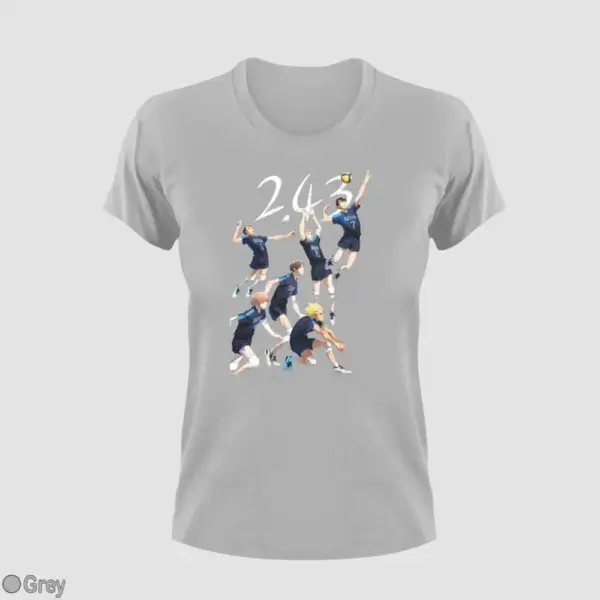 2.43 Seiin Koukou Danshi Volley Bu Women's Yellow T-Shirt - Image 7