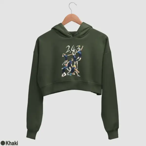 2.43 Seiin Koukou Danshi Volley Bu Women's Crop Hoodie - Image 9