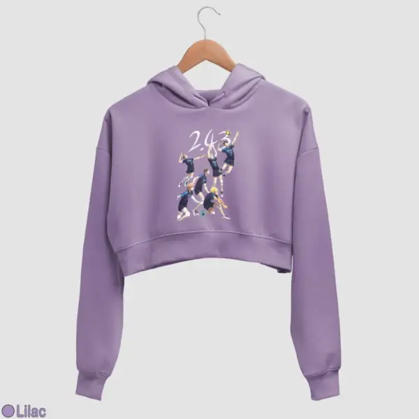 2.43 Seiin Koukou Danshi Volley Bu Women's Crop Hoodie - Image 10