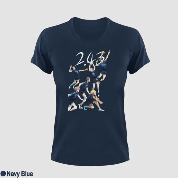2.43 Seiin Koukou Danshi Volley Bu Women's Yellow T-Shirt - Image 9