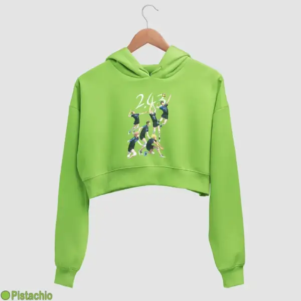 2.43 Seiin Koukou Danshi Volley Bu Women's Crop Hoodie - Image 14