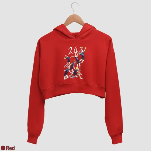 2.43 Seiin Koukou Danshi Volley Bu Women's Crop Hoodie - Image 16
