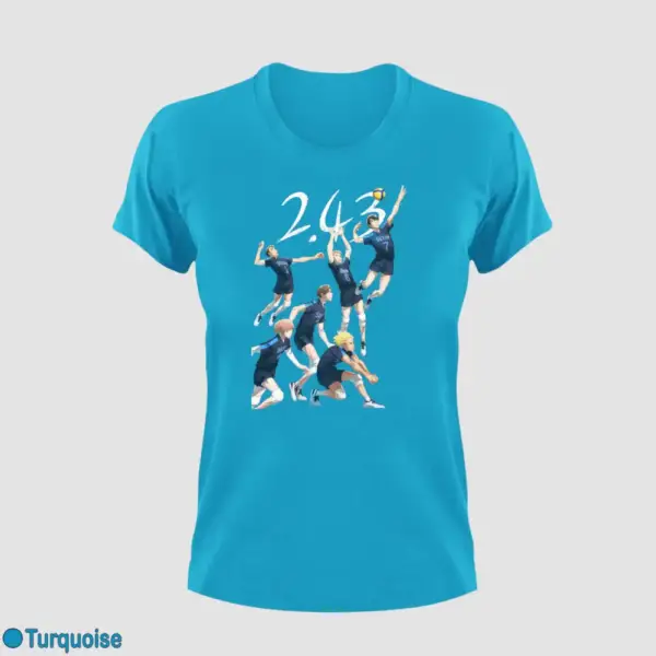 2.43 Seiin Koukou Danshi Volley Bu Women's Yellow T-Shirt - Image 14