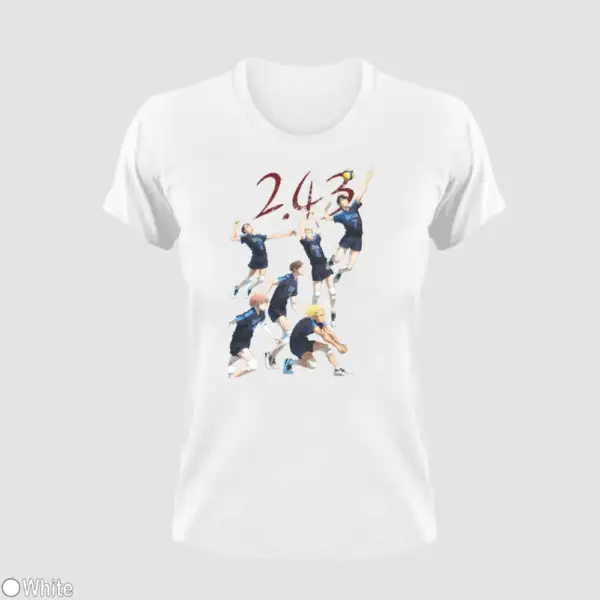 2.43 Seiin Koukou Danshi Volley Bu Women's Yellow T-Shirt - Image 15
