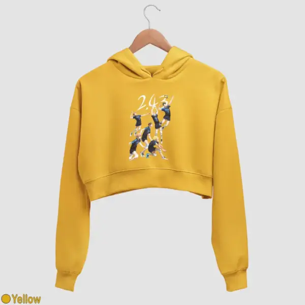 2.43 Seiin Koukou Danshi Volley Bu Women's Crop Hoodie - Image 19