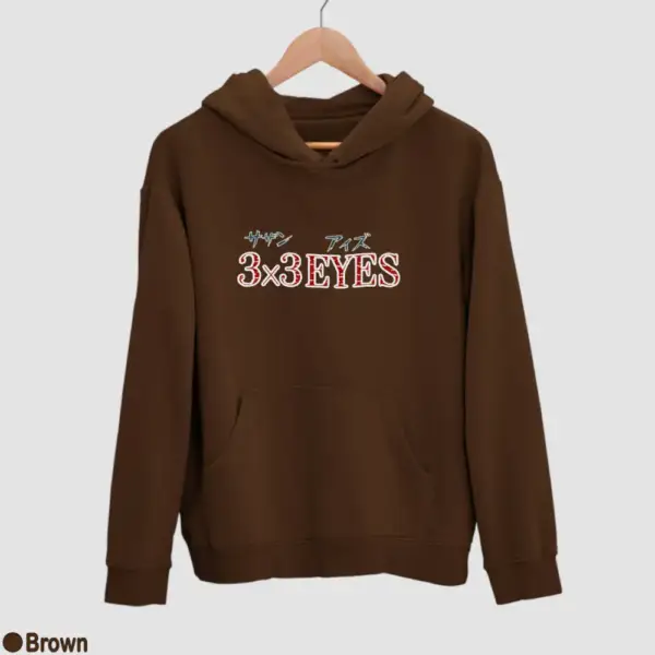 3x3 Eyes Logo Men's Hoodie - Image 3