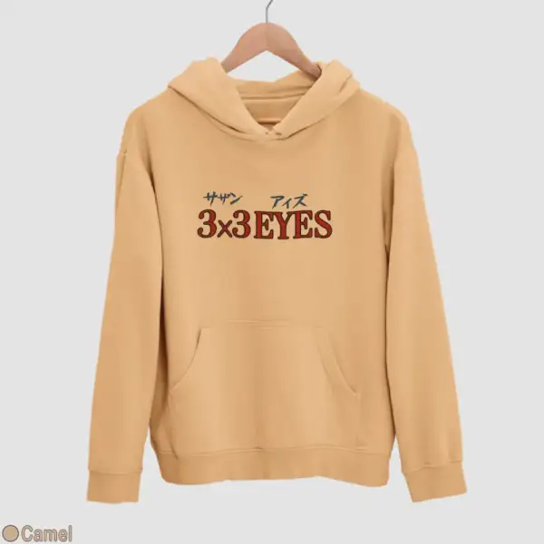 3x3 Eyes Logo Men's Hoodie - Image 5