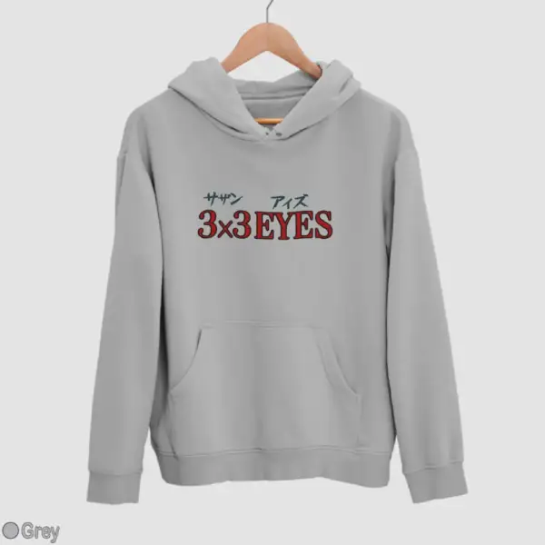 3x3 Eyes Logo Men's Hoodie - Image 8