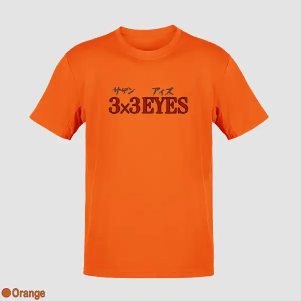 3x3 Eyes Logo Men's T-Shirt - Image 13