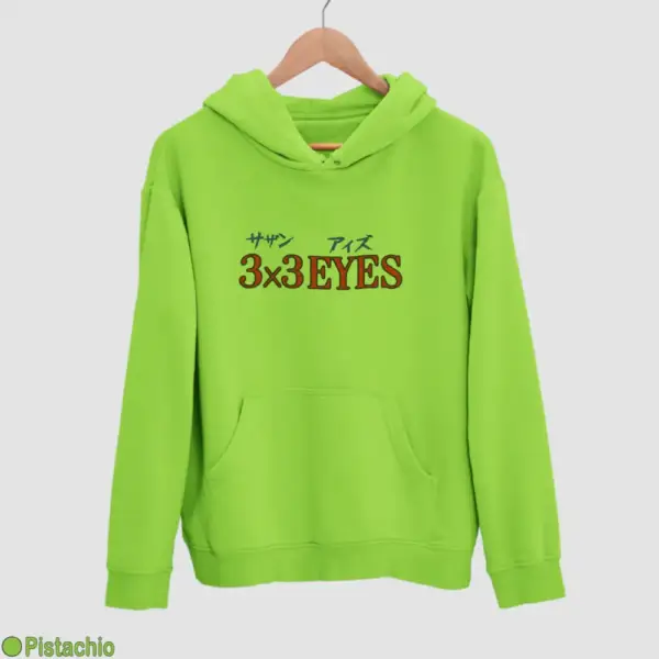 3x3 Eyes Logo Men's Hoodie - Image 14