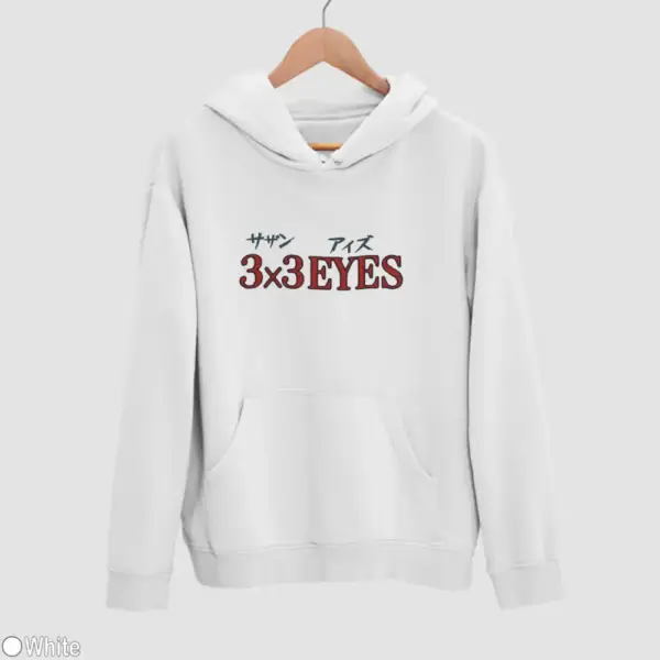 3x3 Eyes Logo Men's Hoodie - Image 18