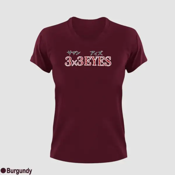 3x3 Eyes Logo Women's T-Shirt - Image 4