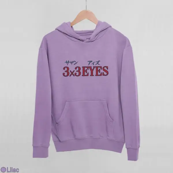 3x3 Eyes Logo Women's Hoodie - Image 10