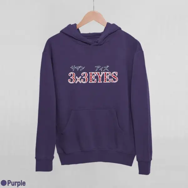 3x3 Eyes Logo Women's Hoodie - Image 15