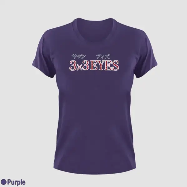 3x3 Eyes Logo Women's T-Shirt - Image 11