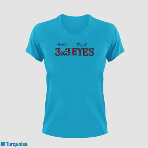 3x3 Eyes Logo Women's T-Shirt - Image 13