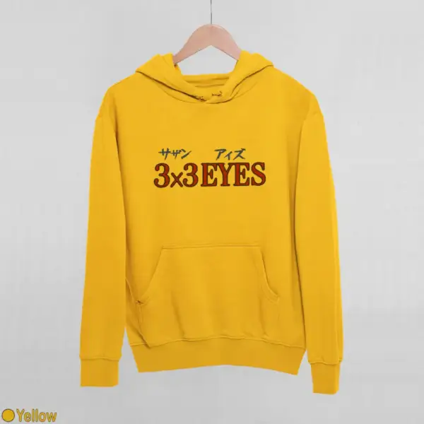 3x3 Eyes Logo Women's Hoodie - Image 19