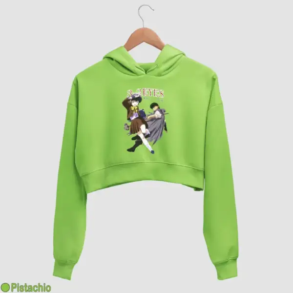 3x3 Eyes Women's Crop Hoodie - Image 14