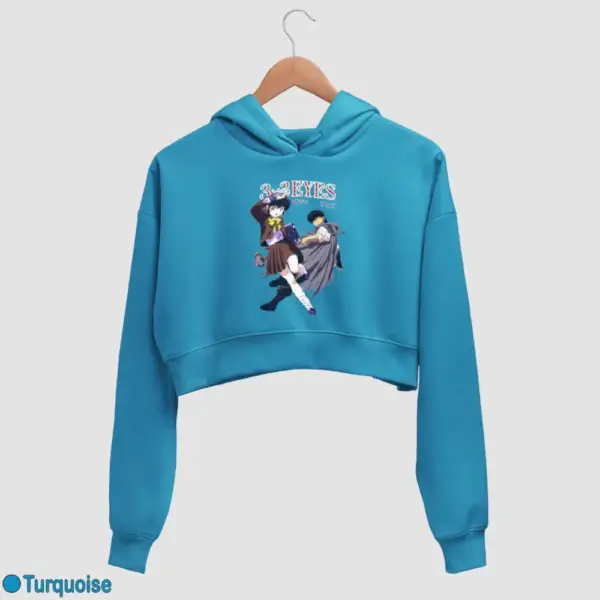 3x3 Eyes Women's Crop Hoodie - Image 17