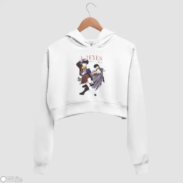3x3 Eyes Women's Crop Hoodie - Image 18