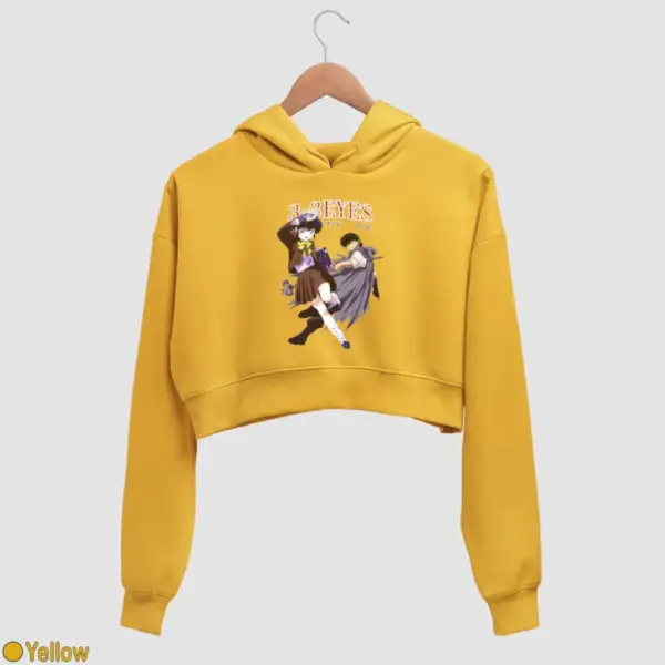 3x3 Eyes Women's Crop Hoodie - Image 19