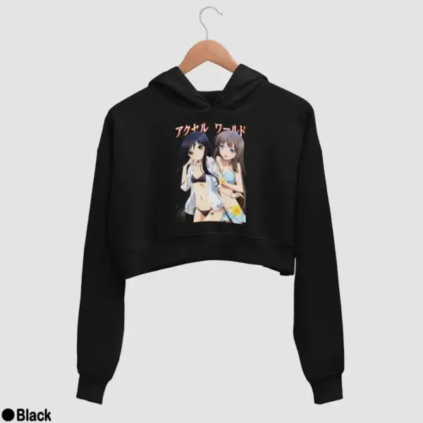 Kuroyukihime, Kurasaki Fuuko Women's Crop Hoodie - Image 2