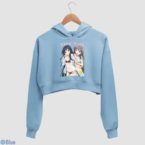 Kuroyukihime, Kurasaki Fuuko Women's Crop Hoodie - Image 3