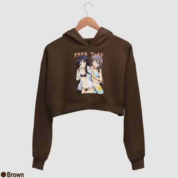 Kuroyukihime, Kurasaki Fuuko Women's Crop Hoodie - Image 4