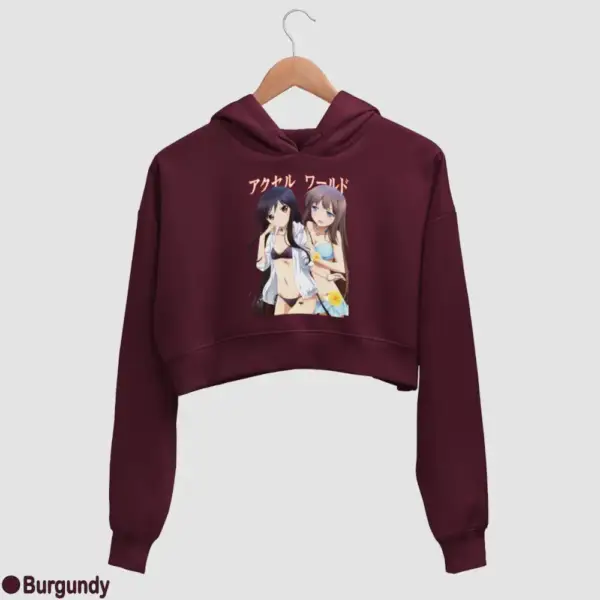 Kuroyukihime, Kurasaki Fuuko Women's Crop Hoodie - Image 5