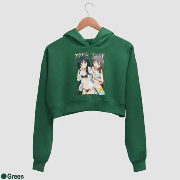 Kuroyukihime, Kurasaki Fuuko Women's Crop Hoodie - Image 8