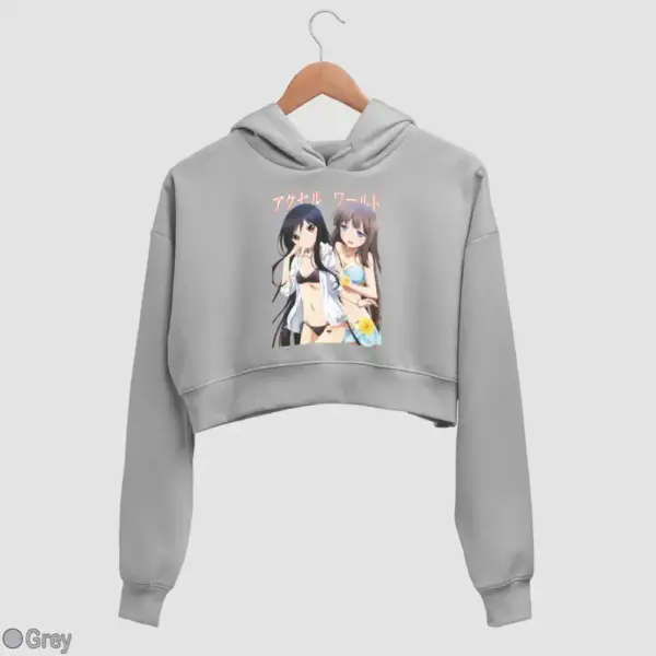 Kuroyukihime, Kurasaki Fuuko Women's Crop Hoodie - Image 9