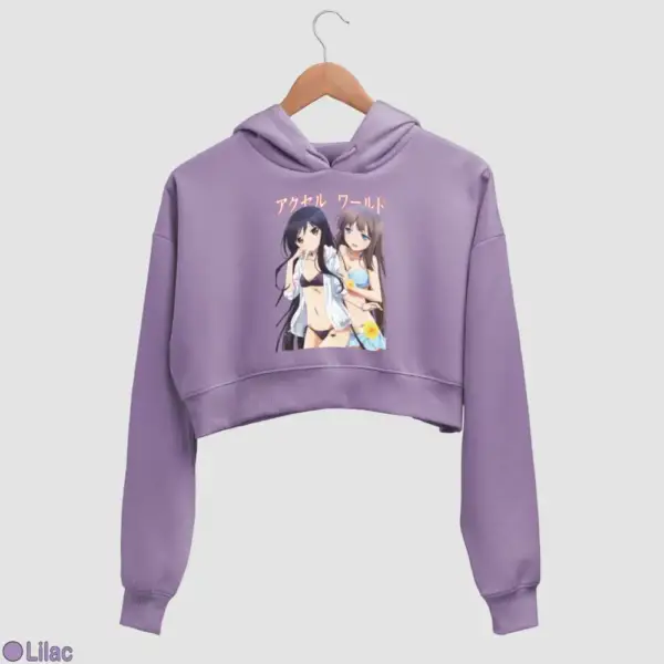 Kuroyukihime, Kurasaki Fuuko Women's Crop Hoodie