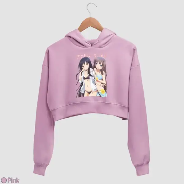 Kuroyukihime, Kurasaki Fuuko Women's Crop Hoodie - Image 13