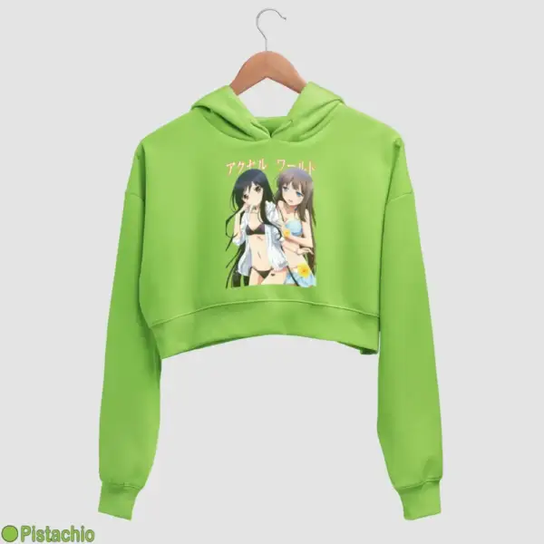 Kuroyukihime, Kurasaki Fuuko Women's Crop Hoodie - Image 14