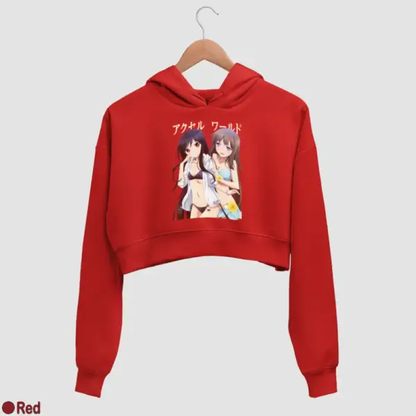 Kuroyukihime, Kurasaki Fuuko Women's Crop Hoodie - Image 16