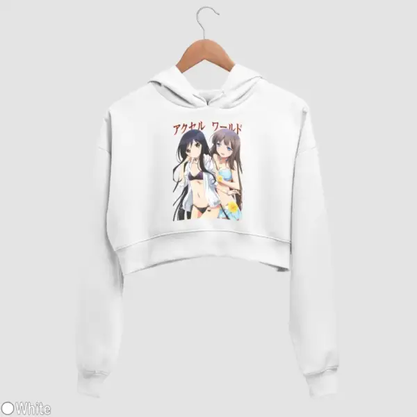 Kuroyukihime, Kurasaki Fuuko Women's Crop Hoodie - Image 18