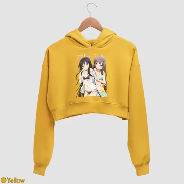 Kuroyukihime, Kurasaki Fuuko Women's Crop Hoodie - Image 19