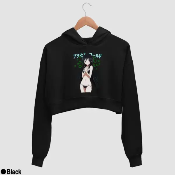 Kuroyukihime Women's Crop Hoodie - Image 2