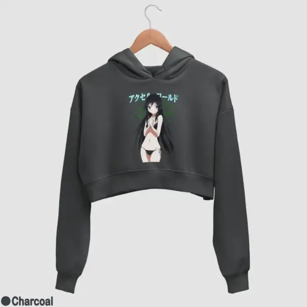 Kuroyukihime Women's Crop Hoodie - Image 7