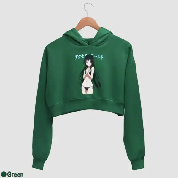 Kuroyukihime Women's Crop Hoodie - Image 8