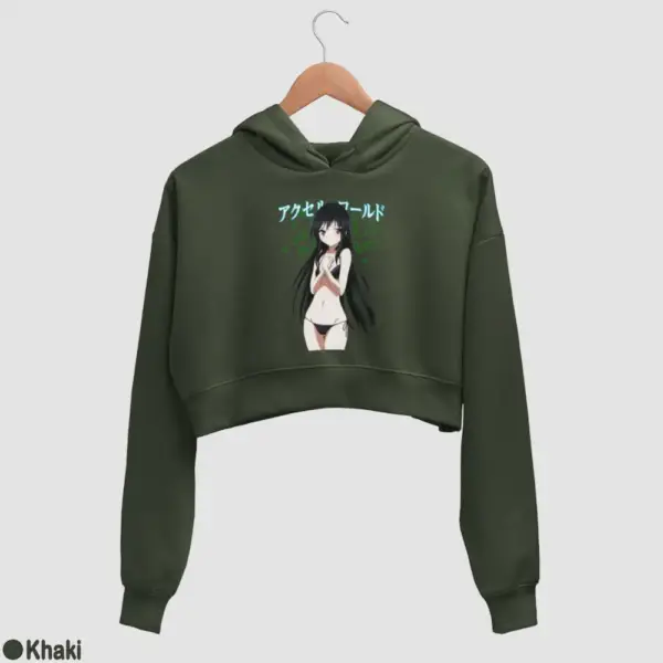 Kuroyukihime Women's Crop Hoodie - Image 10