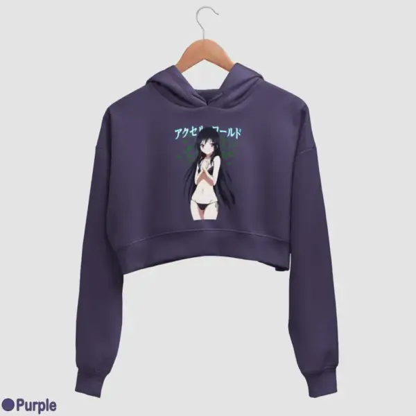 Kuroyukihime Women's Crop Hoodie - Image 16