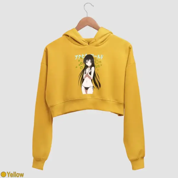 Kuroyukihime Women's Crop Hoodie